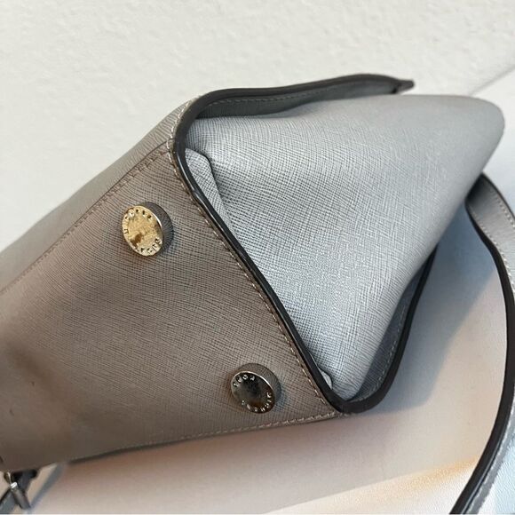 MICHAEL KORS Light Grey Selma Raven Bedford Fulton Satchel Tote Crossbody - Picture 11 of 11